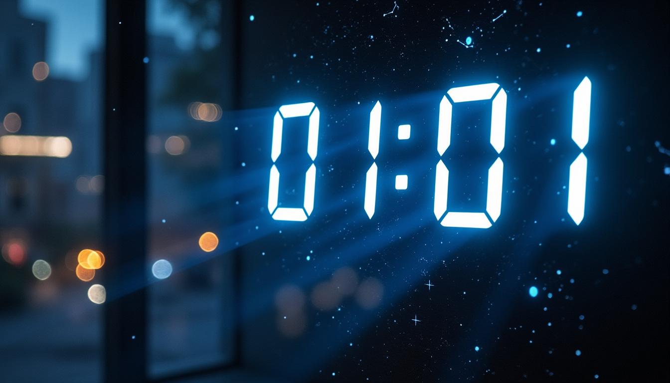 découvrez la signification mystérieuse de l'heure miroir 01h01 et ce qu'elle révèle sur votre destinée, vos anges gardiens et les messages cachés de l'univers.