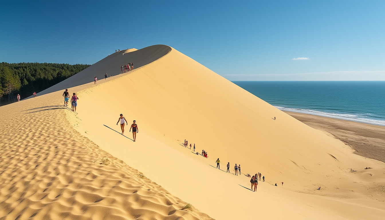 découvrez pourquoi la dune du pilat, le plus haut sommet de sable d'europe, fascine tant les visiteurs par son paysage unique, son panorama exceptionnel et ses activités nature.