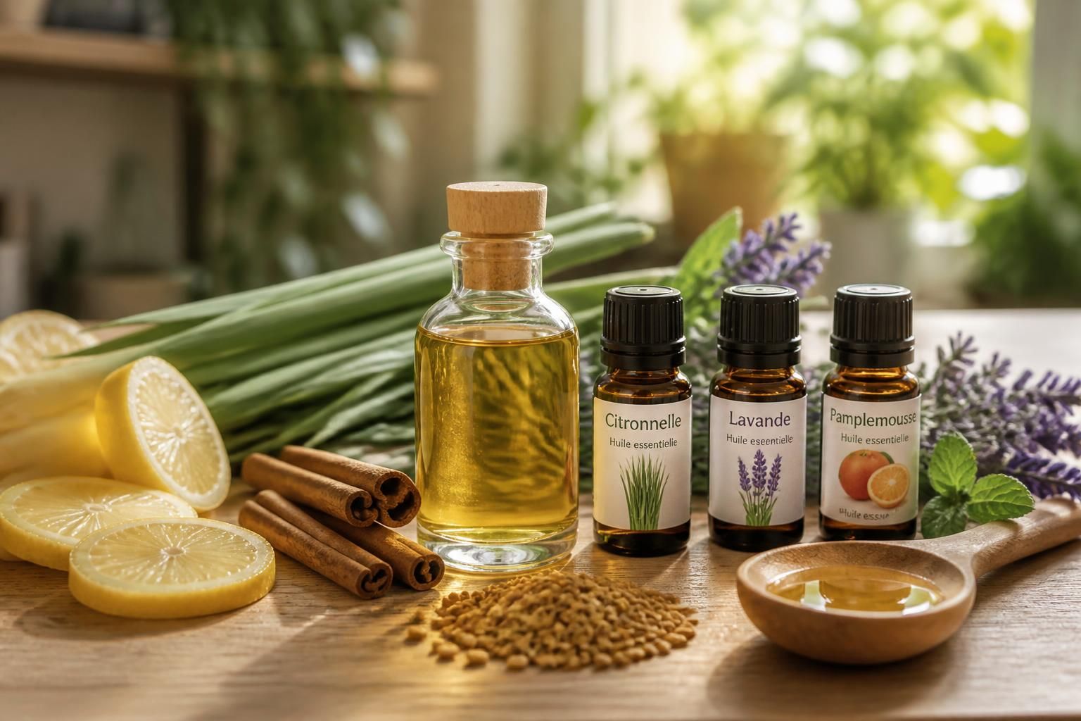 découvrez une recette maison simple et naturelle d'huile essentielle anti moustique et brûle graisse à tester chez vous pour protéger votre peau et favoriser la perte de poids efficacement.