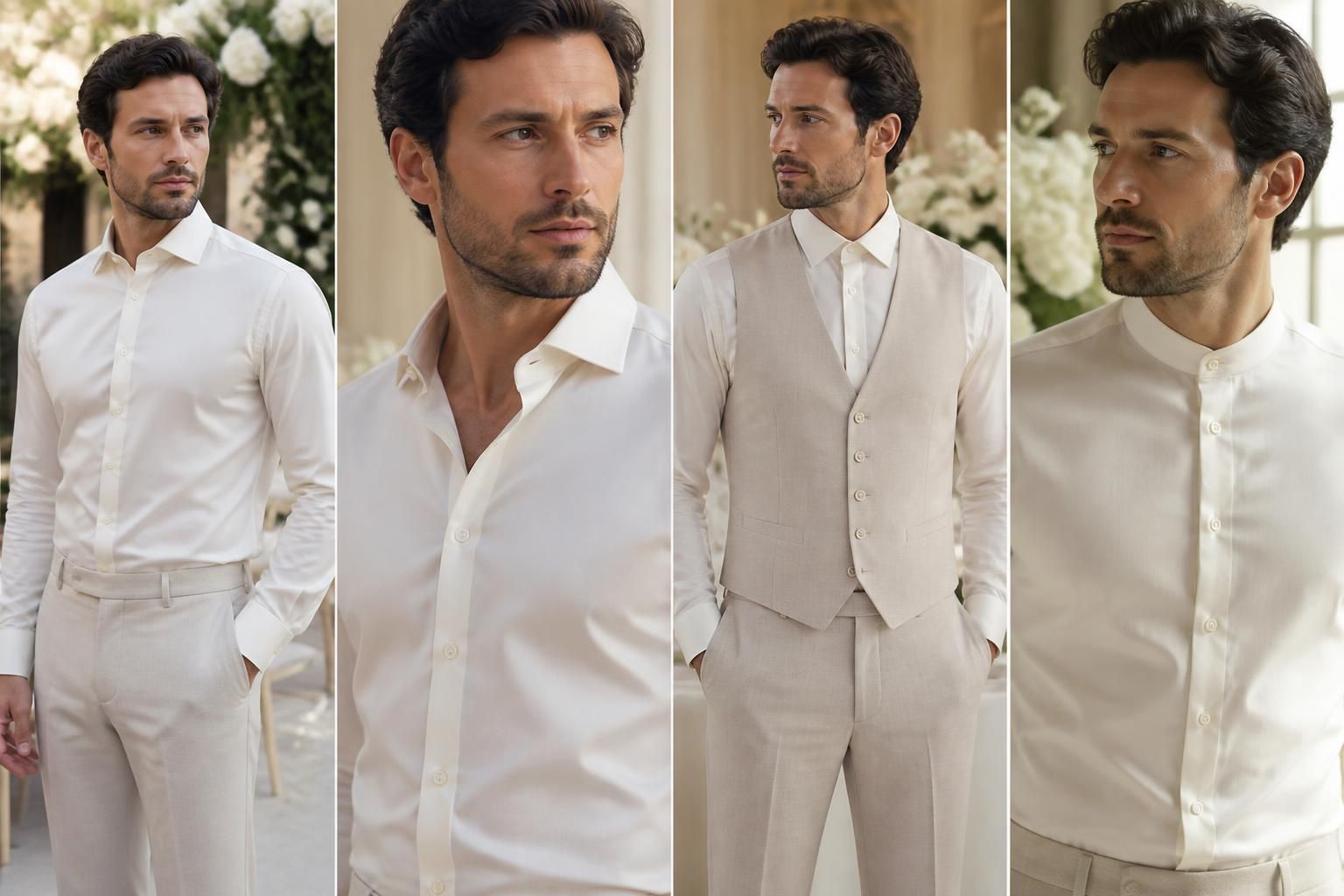 découvrez comment choisir la chemise ivoire parfaite pour un mariage homme, avec des conseils sur les styles et cols adaptés pour un look élégant et harmonieux.