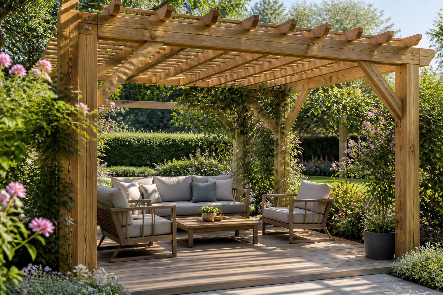 découvrez des plans gratuits de pergolas en bois et profitez de conseils pratiques pour construire une structure robuste et esthétique, idéale pour votre espace extérieur.