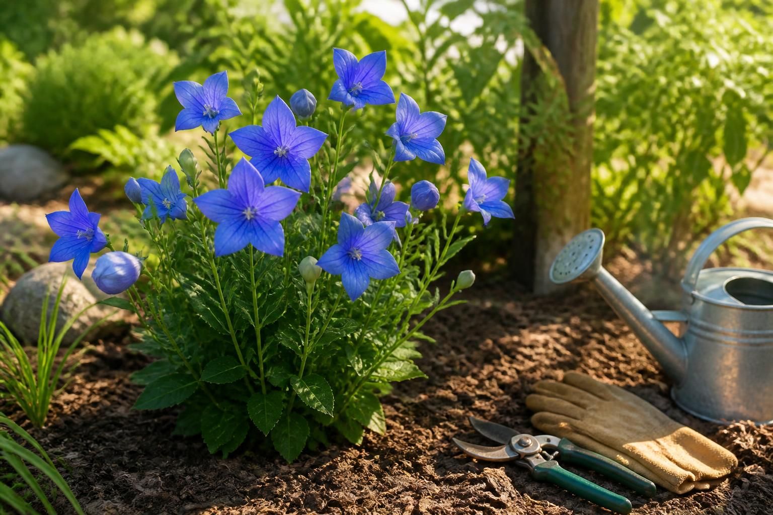 découvrez comment entretenir le platycodon, profiter de sa floraison éclatante et choisir l'exposition idéale pour cette magnifique fleur bleue.