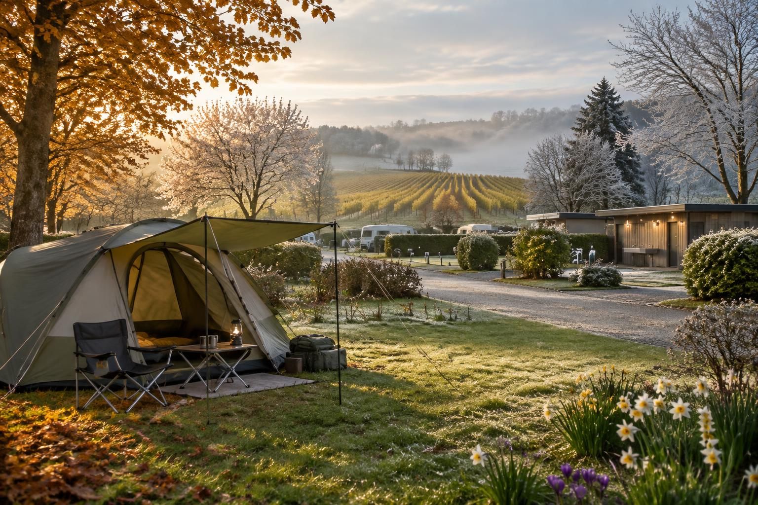 découvrez les campings ouverts toute l’année près de reims et trouvez l’endroit idéal pour planter votre tente et explorer la région en toute saison.