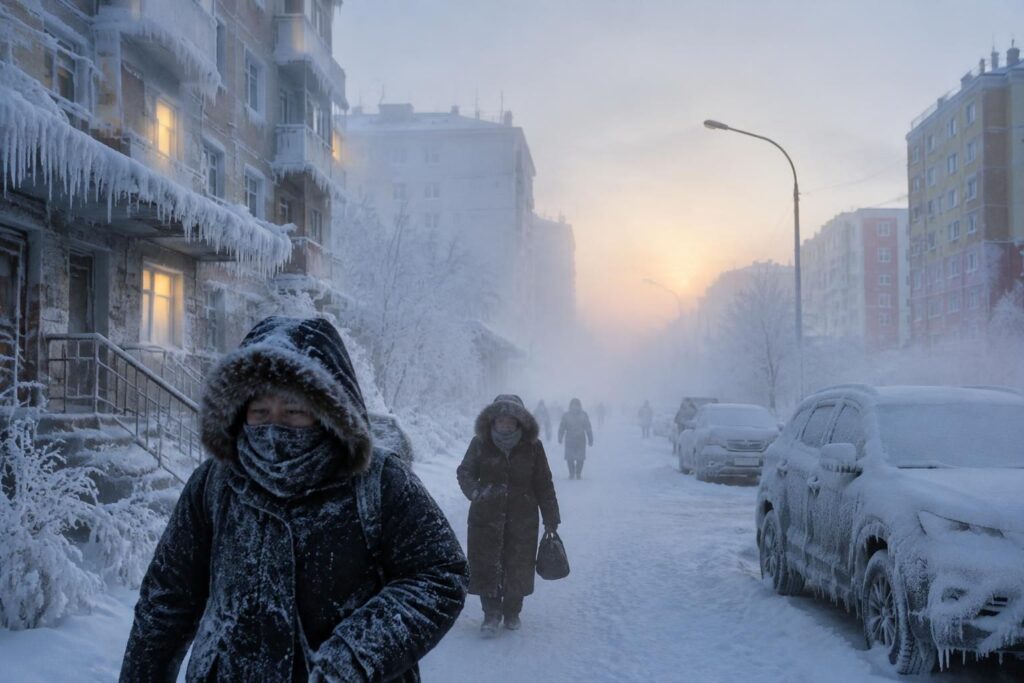 découvrez le quotidien des habitants de la ville la plus froide du monde, où l’hiver fait chuter les températures sous les −50 °c.