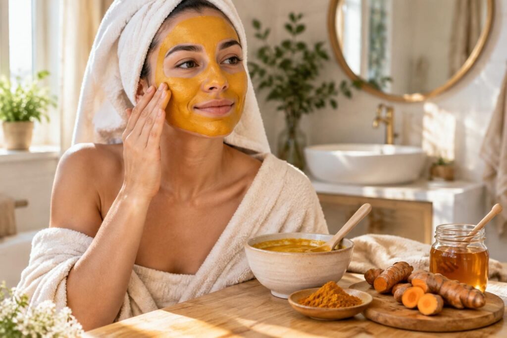 découvrez les bienfaits du curcuma pour le visage et apprenez à préparer un masque maison simple pour prendre soin de votre peau.