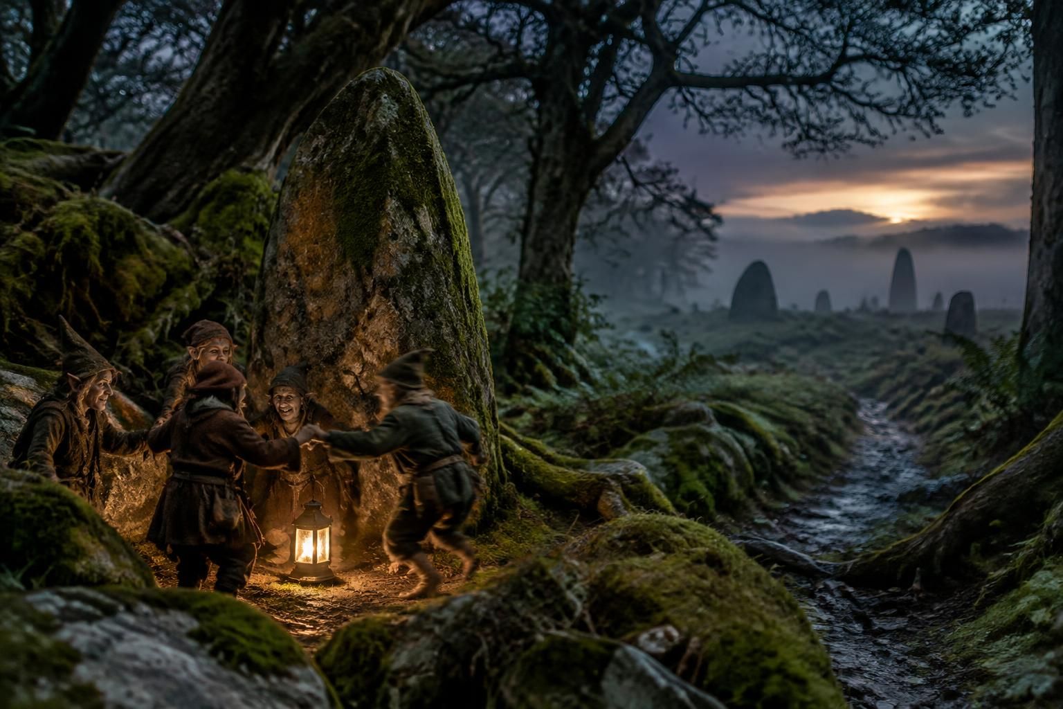 partez à la découverte des lutins bretons, des korrigans et des légendes mystérieuses qui peuplent les forêts et les landes de bretagne.