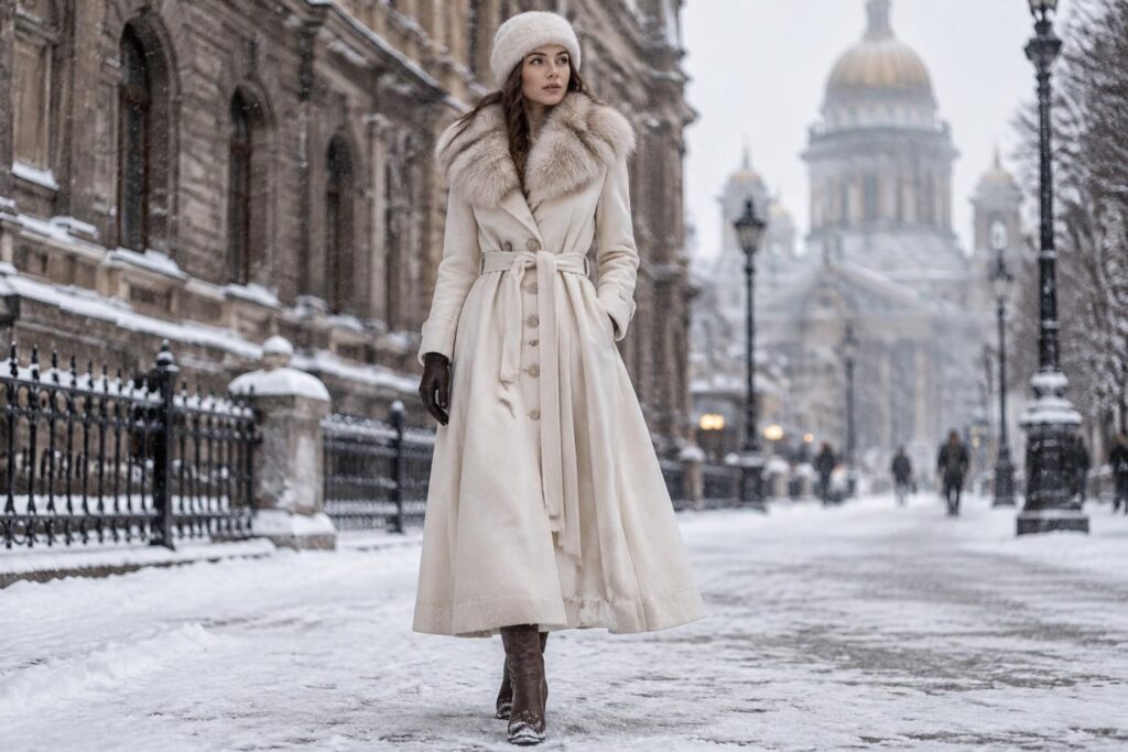 adoptez le manteau russe : une pièce chaude et élégante, inspirée des traditions du froid, pour affronter l’hiver avec style.